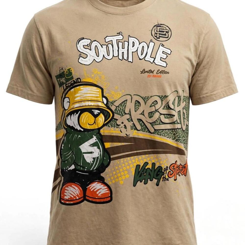 Southpole tan cotton polyester